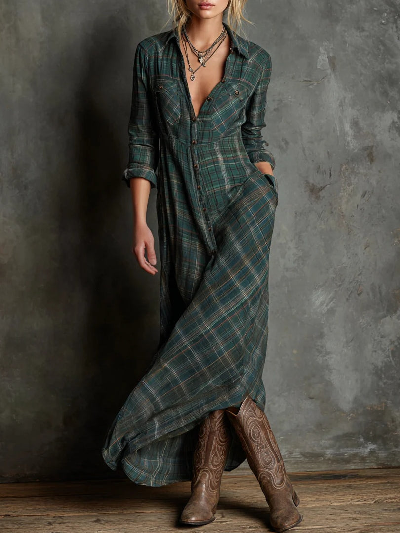 Zuri - Elegantes Maxi-Hemdkleid