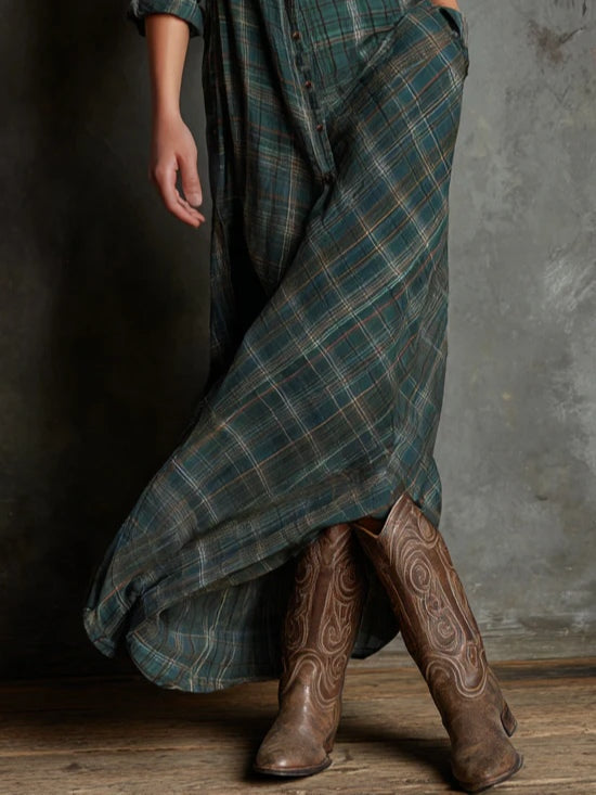 Zuri - Elegantes Maxi-Hemdkleid