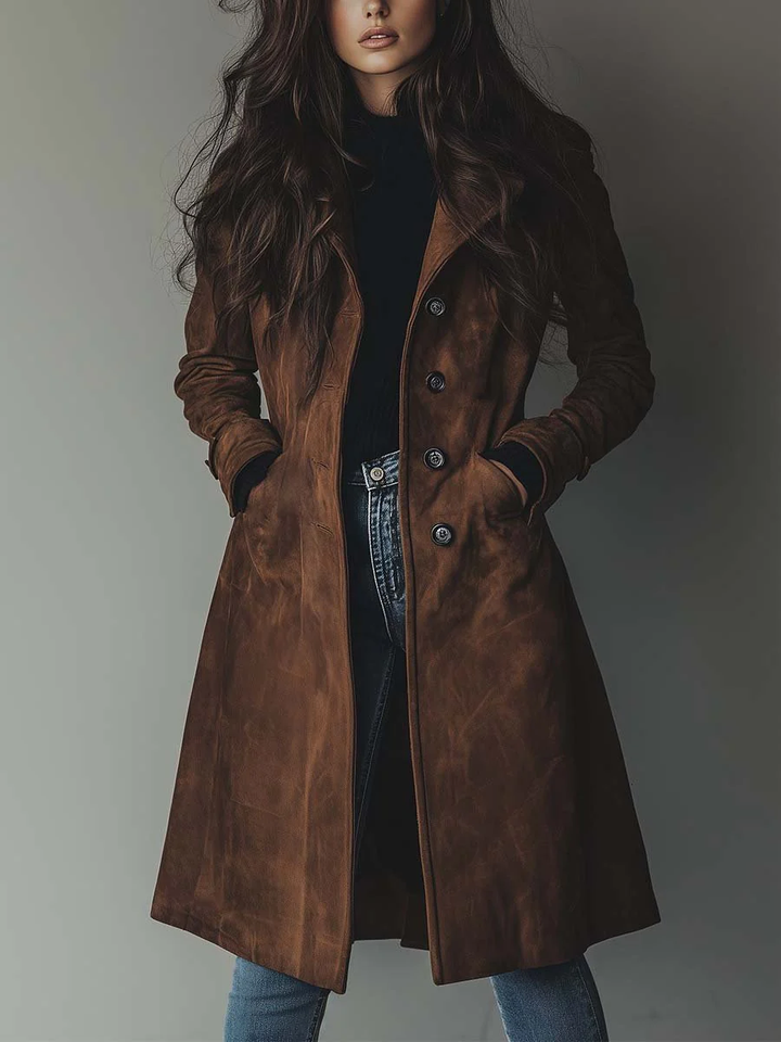 Ferlina - Soft-Touch-Trenchcoat