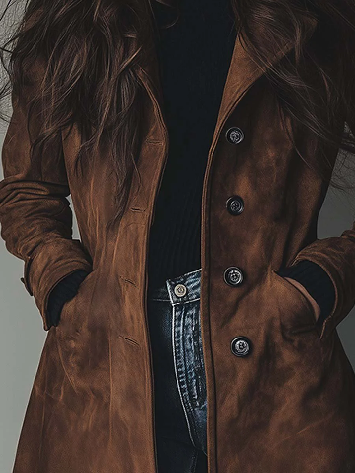 Ferlina - Soft-Touch-Trenchcoat
