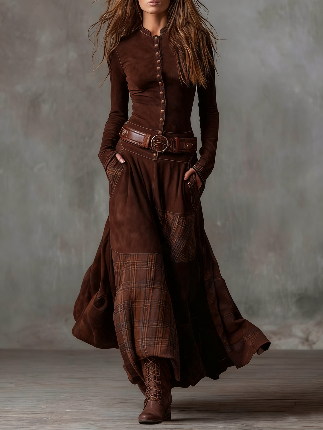 Feline - Soft-Touch-Patchwork-Kleid