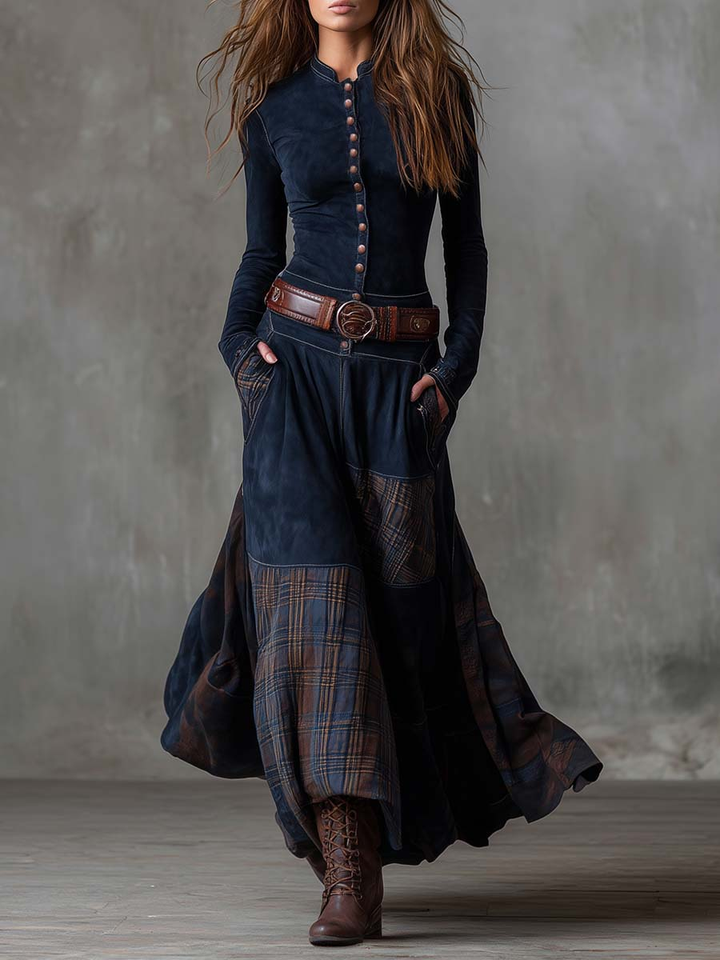 Feline - Soft-Touch-Patchwork-Kleid
