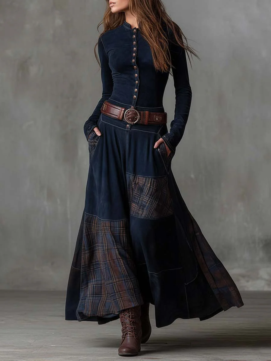 Feline - Soft-Touch-Patchwork-Kleid