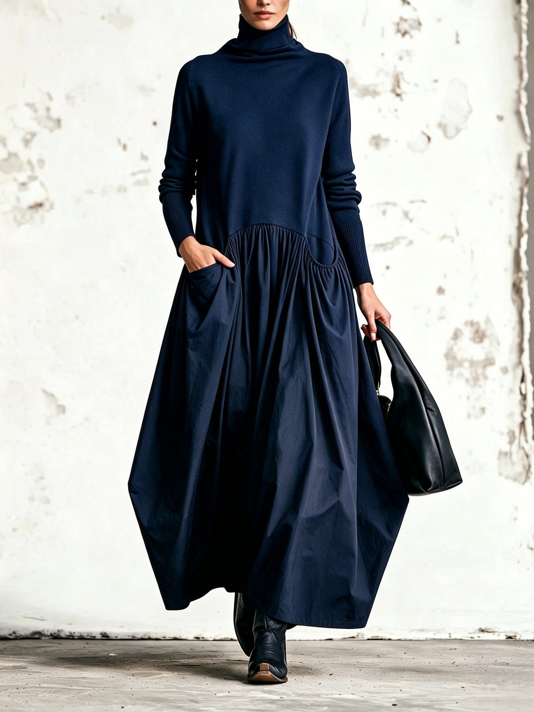 Jessa - Soft-Touch Oversized-Kleid