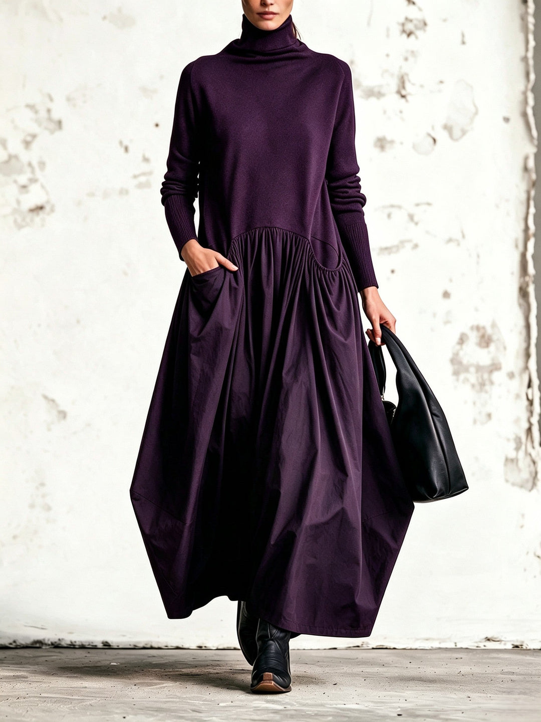 Jessa - Soft-Touch Oversized-Kleid