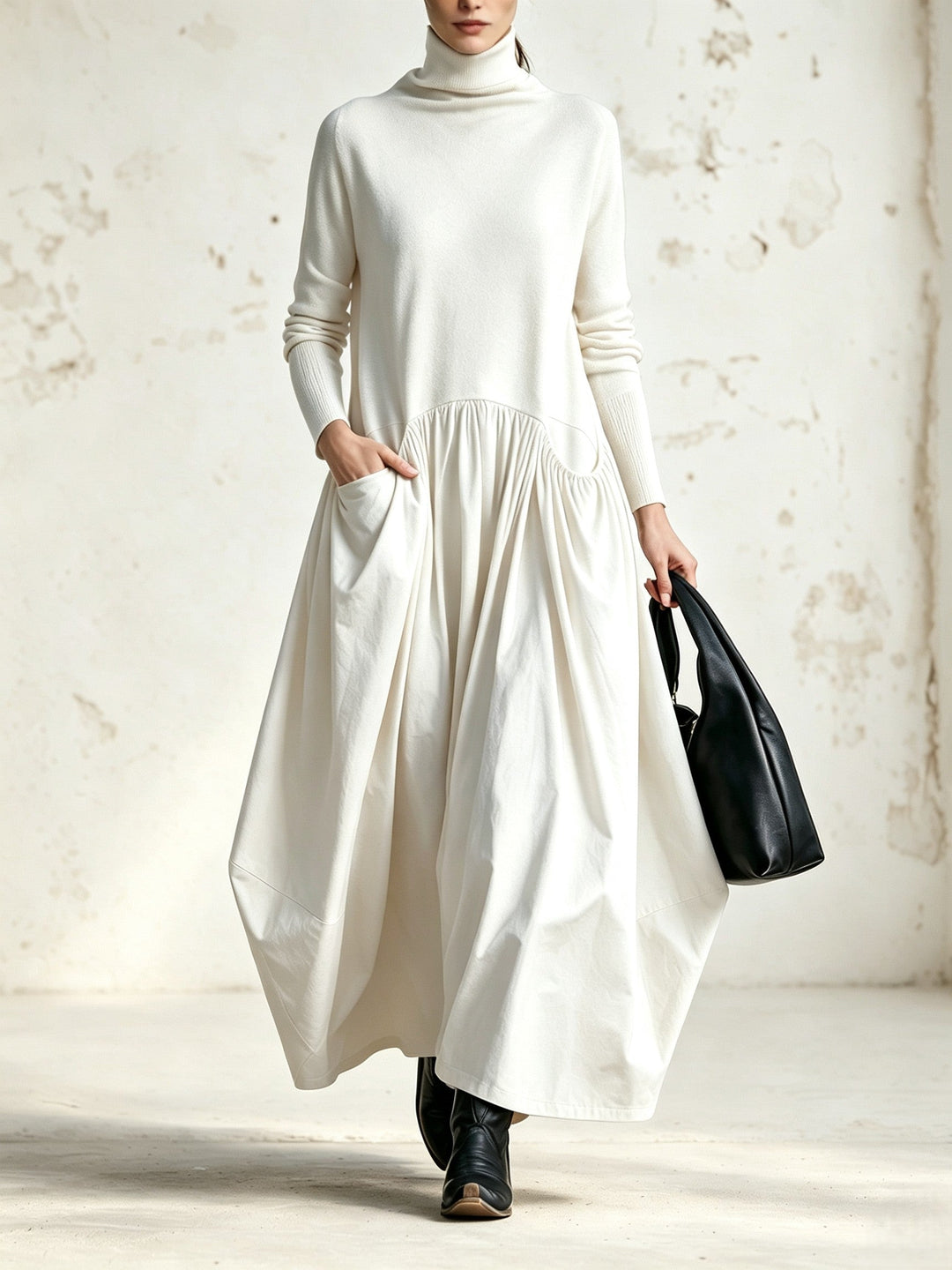Jessa - Soft-Touch Oversized-Kleid
