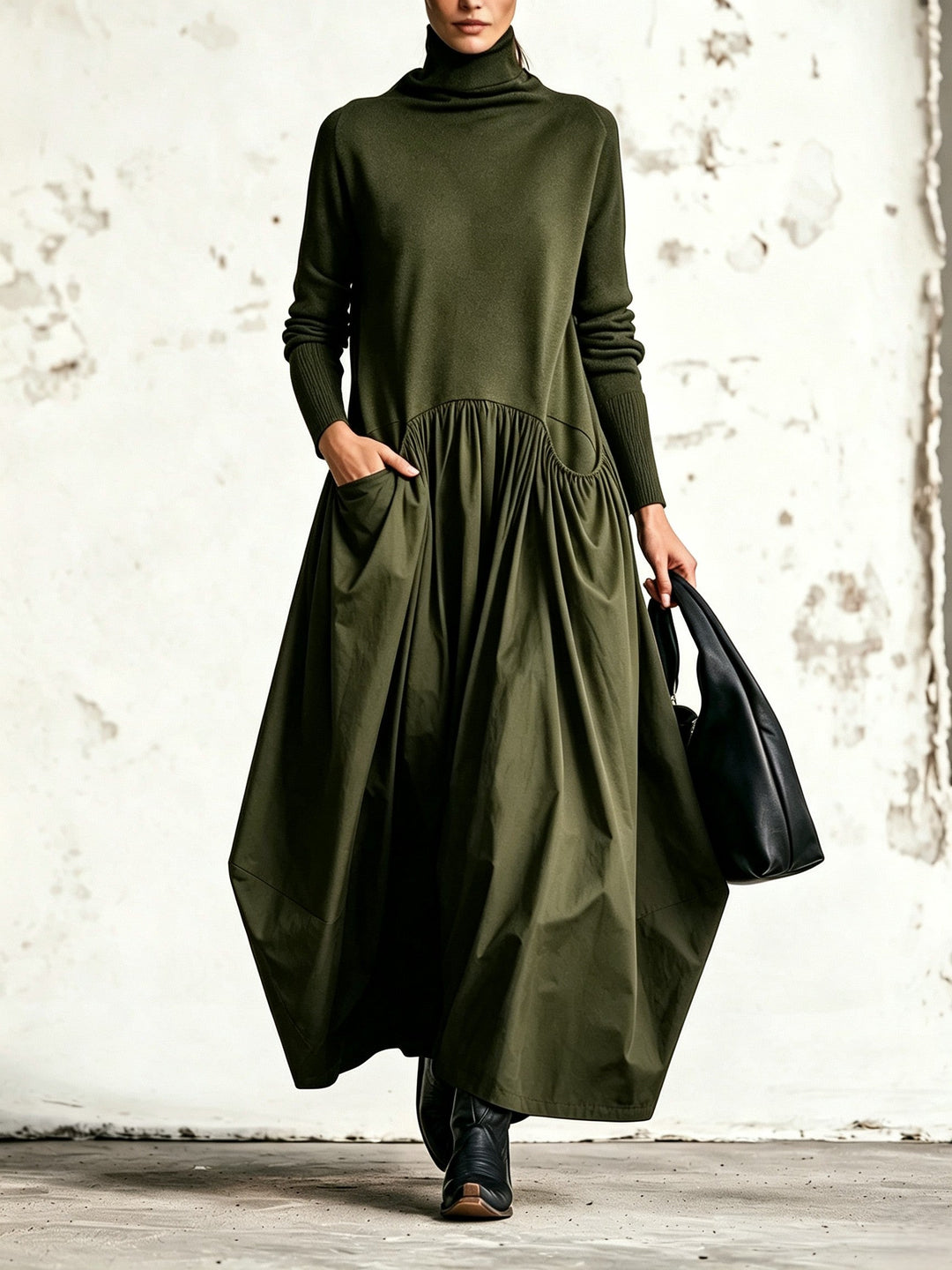 Jessa - Soft-Touch Oversized-Kleid