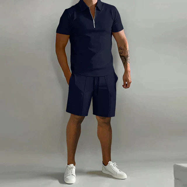 Fenton - Leichtes Set aus Poloshirt und Shorts