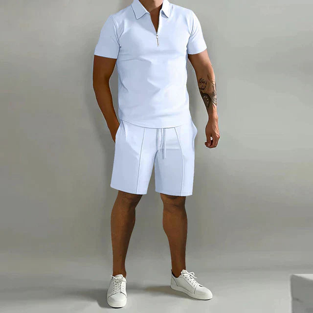 Fenton - Leichtes Set aus Poloshirt und Shorts