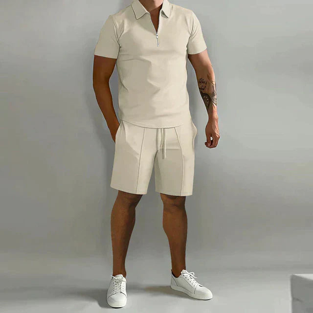 Fenton - Leichtes Set aus Poloshirt und Shorts