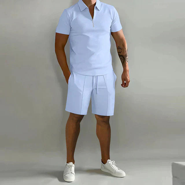 Fenton - Leichtes Set aus Poloshirt und Shorts