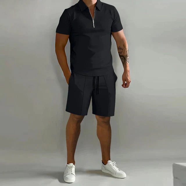 Fenton - Leichtes Set aus Poloshirt und Shorts