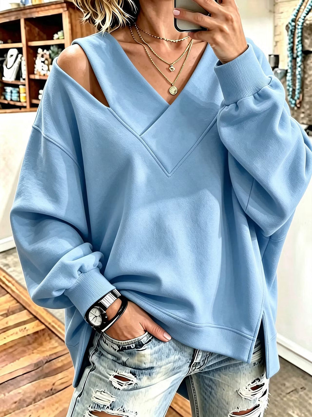 Evie - Soft-Touch-Sweatshirt