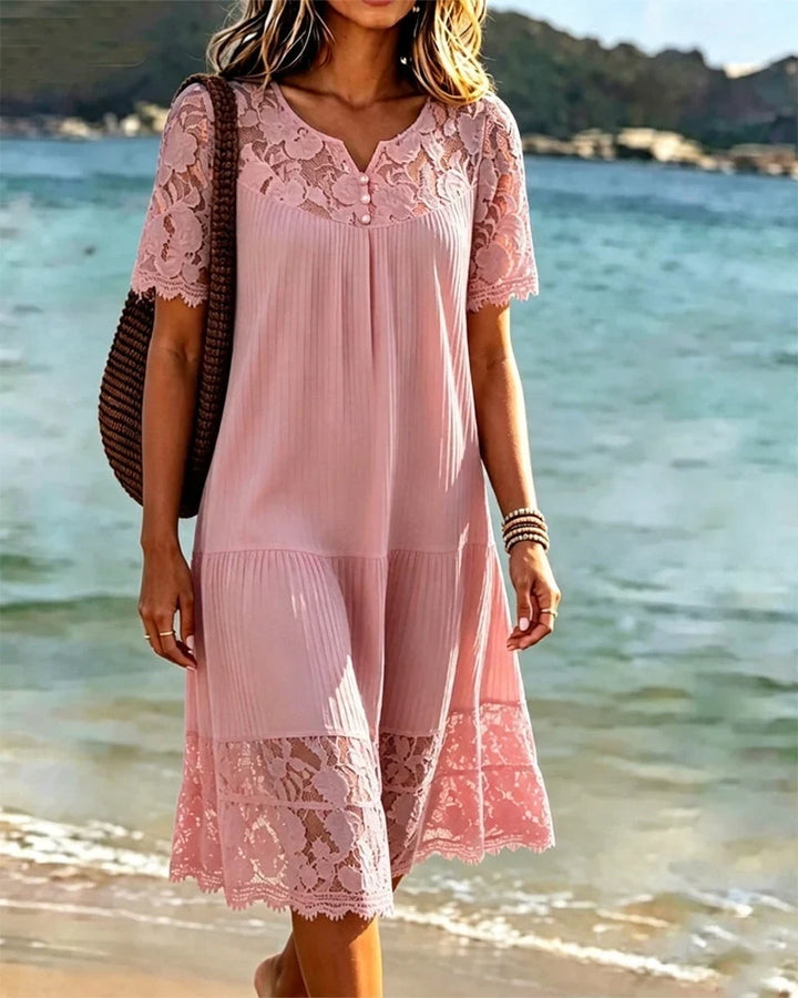 Hannelisse - Leichtes Sommerkleid mit Spitzenbesatz