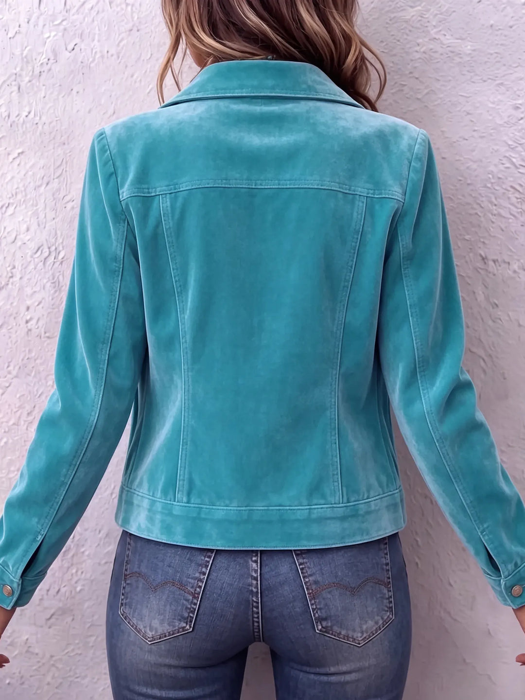 Amandria - Jacke in Vintage-Waschung mit Knopfleiste