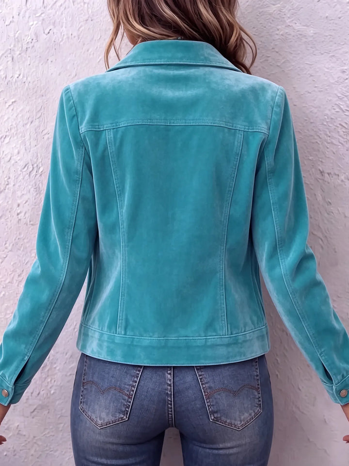 Amandria - Jacke in Vintage-Waschung mit Knopfleiste