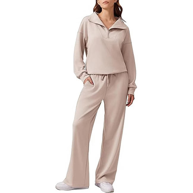 Maud - Legeres Half-Zip-Zweiteiler-Set