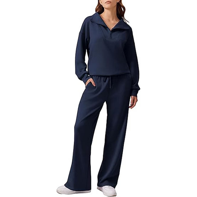 Maud - Legeres Half-Zip-Zweiteiler-Set