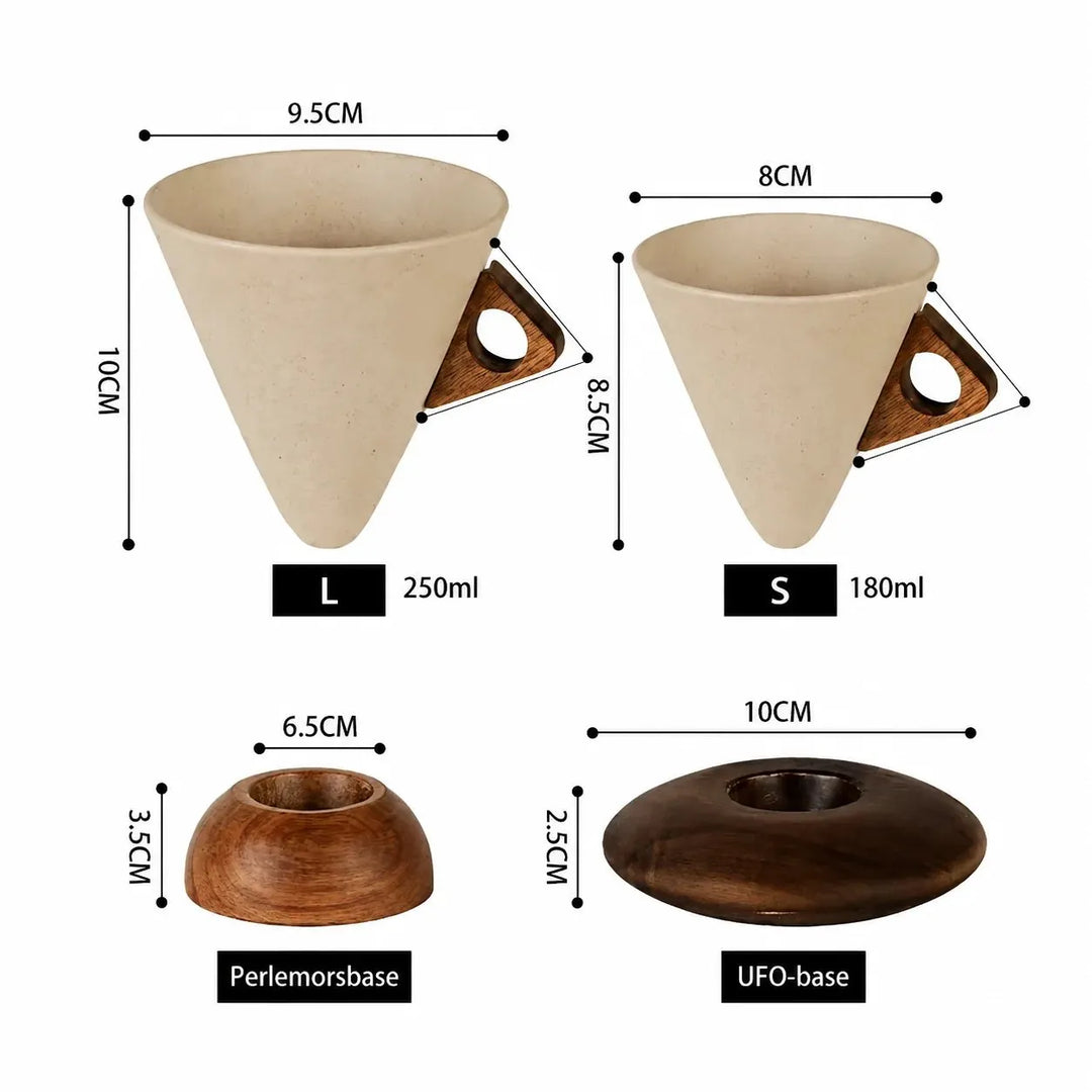 Mabel - Premium Kaffeetasse in Kegelform