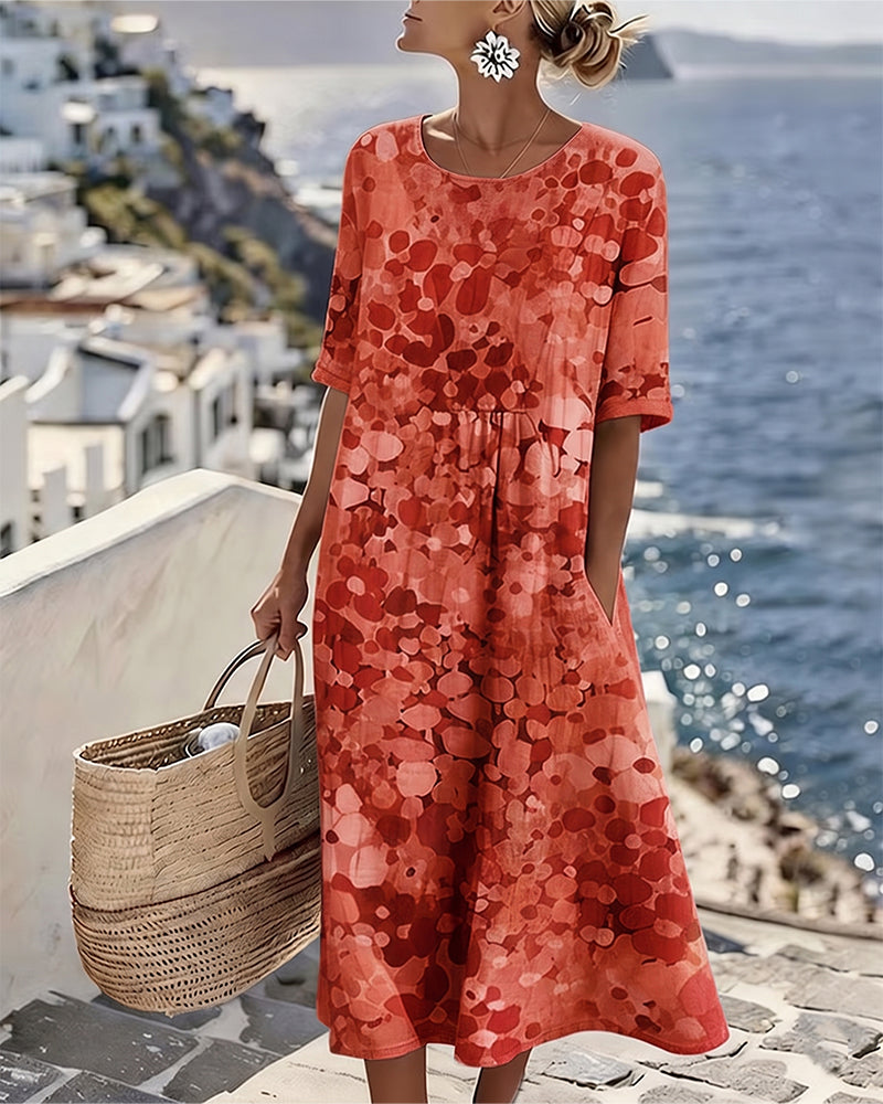 Adria - Midikleid in A-Linie mit weichem Griff