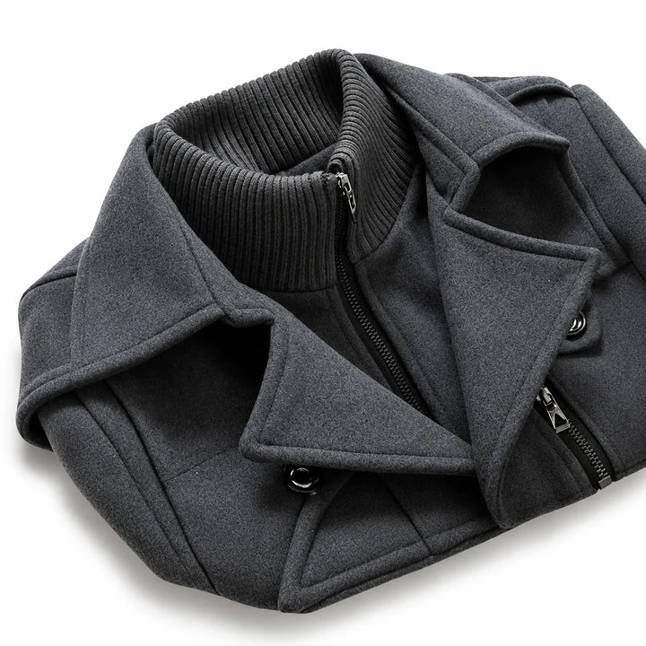 Davin - Mittellanger Lagenlook-Mantel