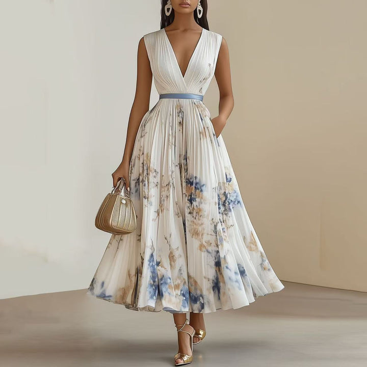 Nadia - geblümtes Midikleid