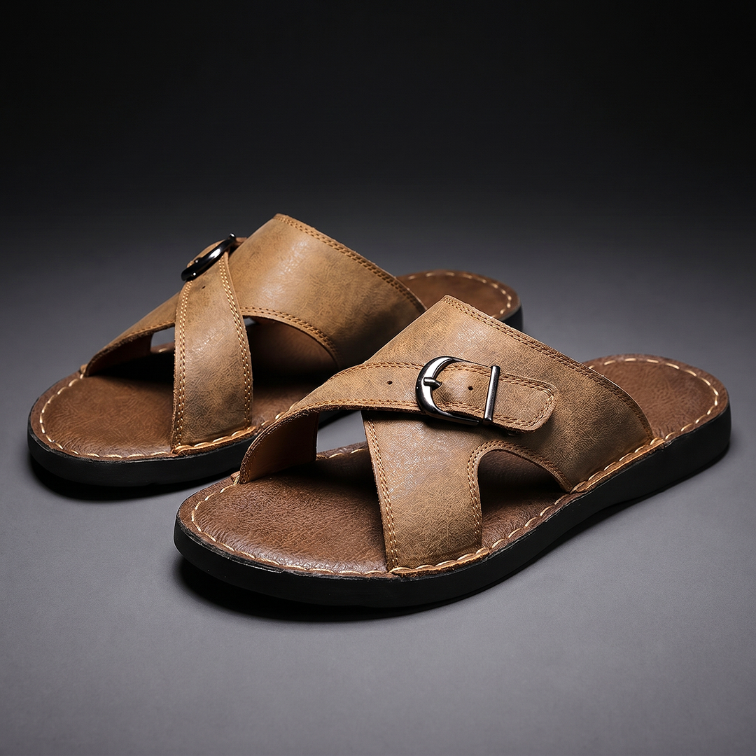 Camden - Premium Kreuzriemen-Sandalen
