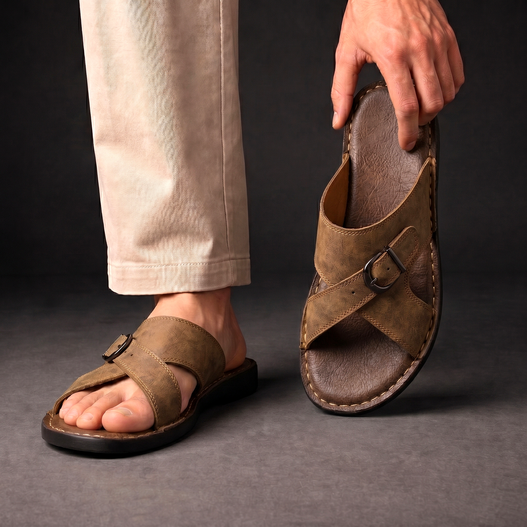 Camden - Premium Kreuzriemen-Sandalen