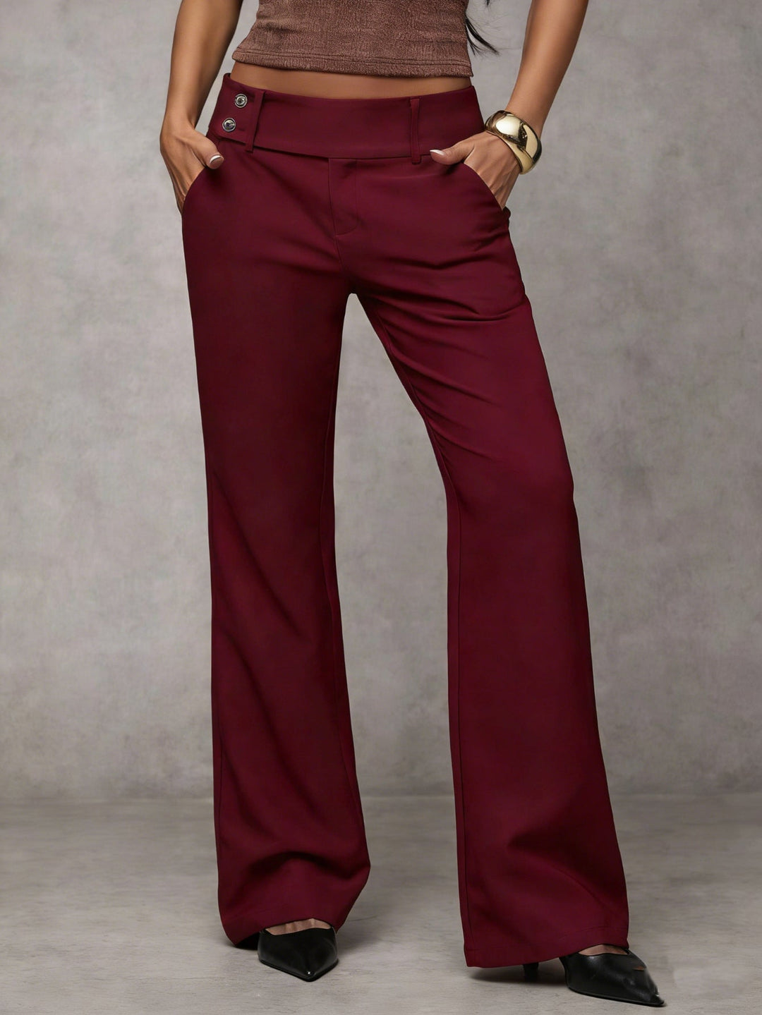 Venetia - luftige, hoch taillierte Wide-Leg-Hose