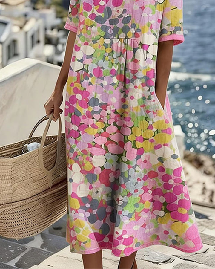 Adria - Midikleid in A-Linie mit weichem Griff