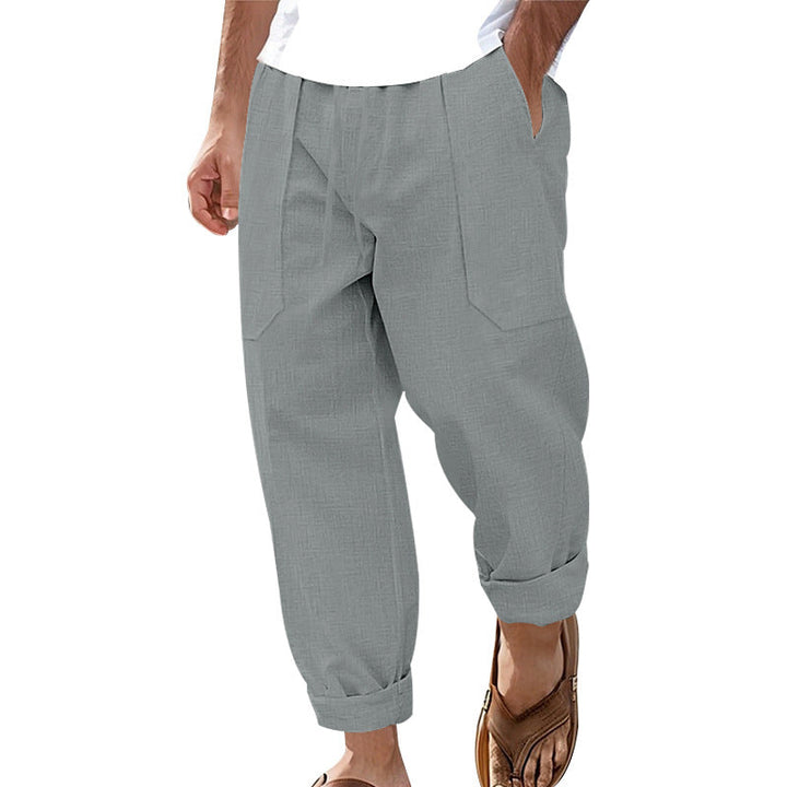 Halston - Legere Hose aus Leinenmischung