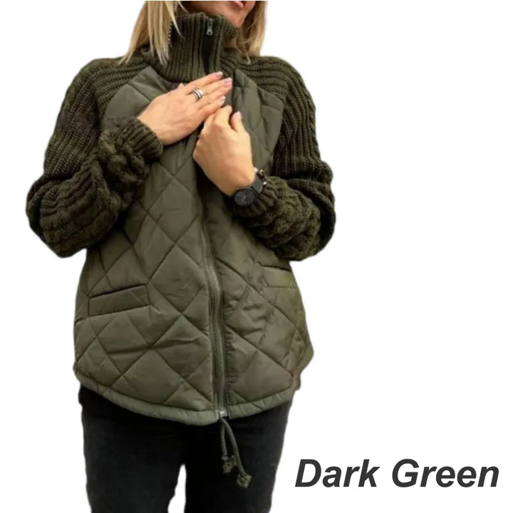 Corisanna - warme Strickjacke mit Reißverschluss