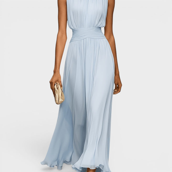 Evadne - Drapiertes Premium-Midikleid
