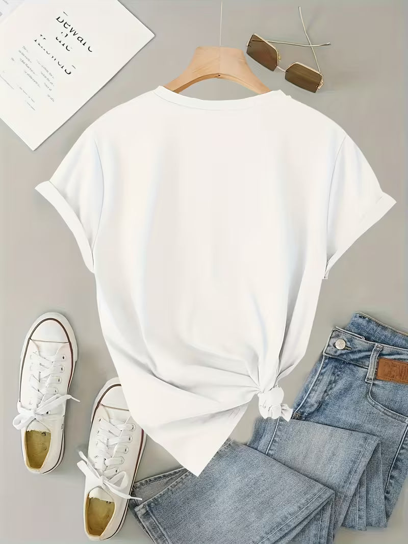 Sarai - Grafik-T-Shirt mit Kaffeekreuz-Print