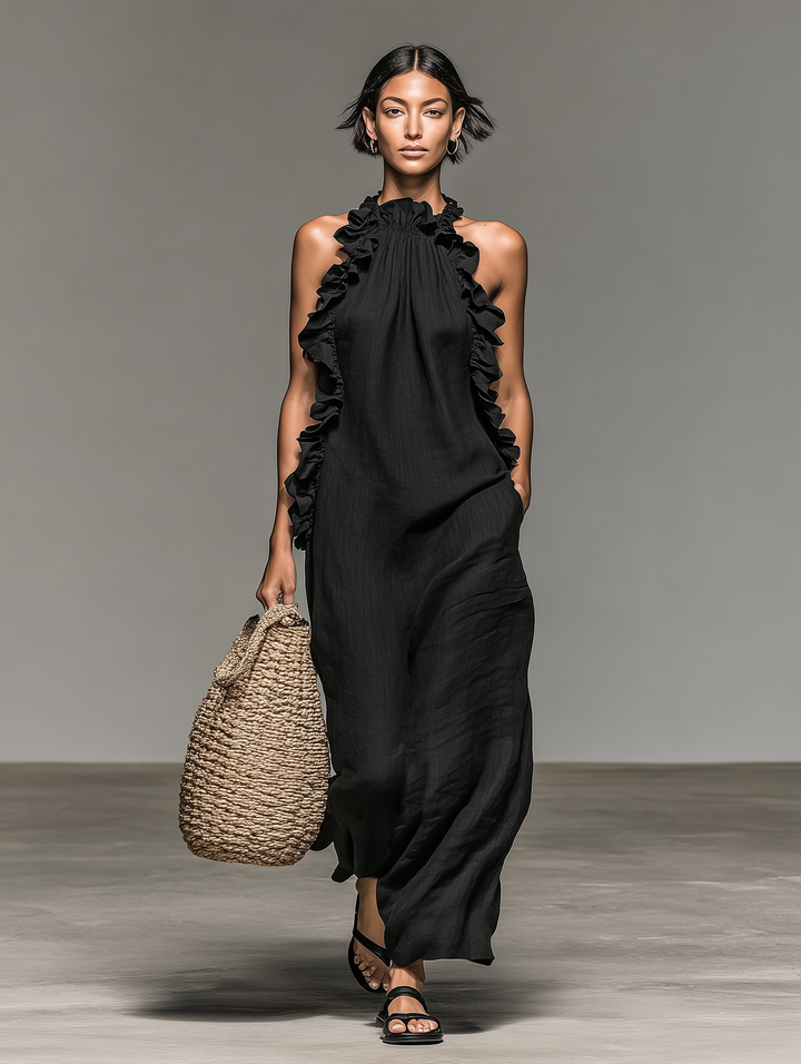 Vionessa - Soft-Touch-Maxikleid