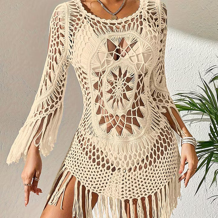 Milena - Boho Häkel-Strandtunika
