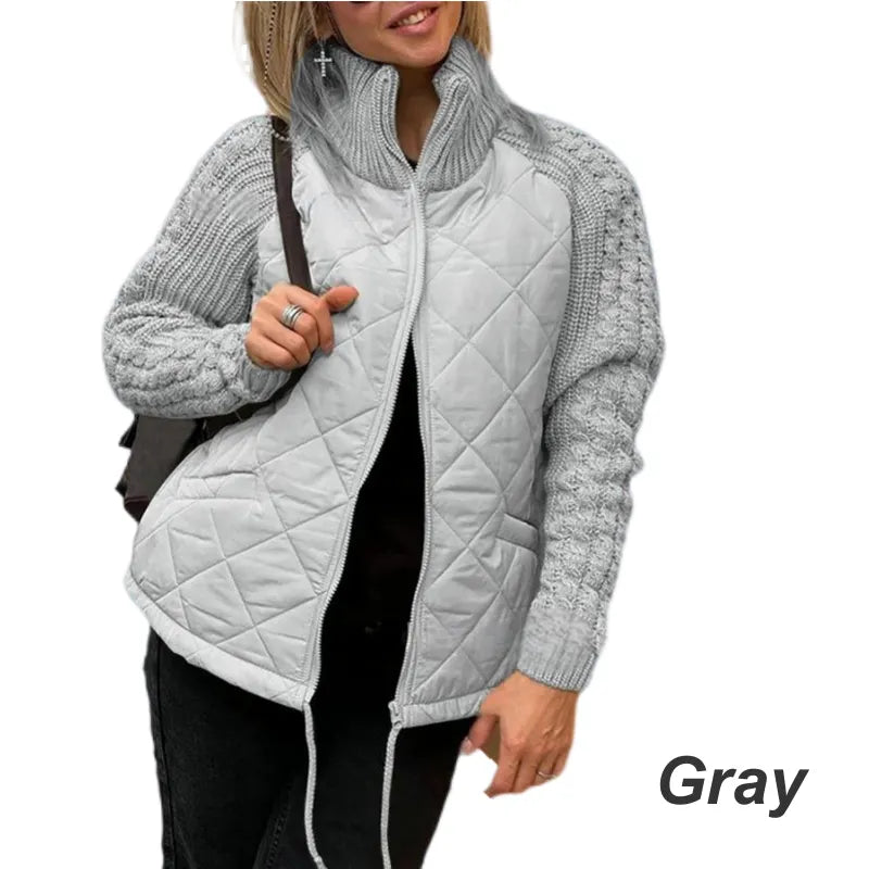 Corisanna - warme Strickjacke mit Reißverschluss