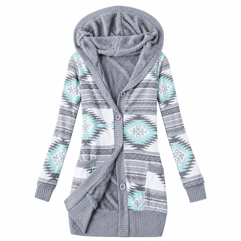 Ines - Thermo-Kapuzen-Cardigan