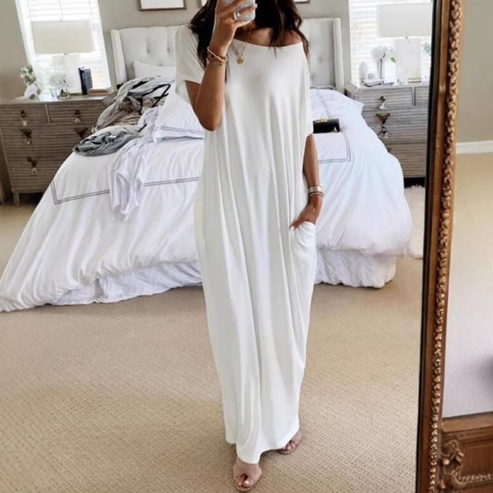 Adalynne - Lässiges Off-Shoulder-Maxikleid