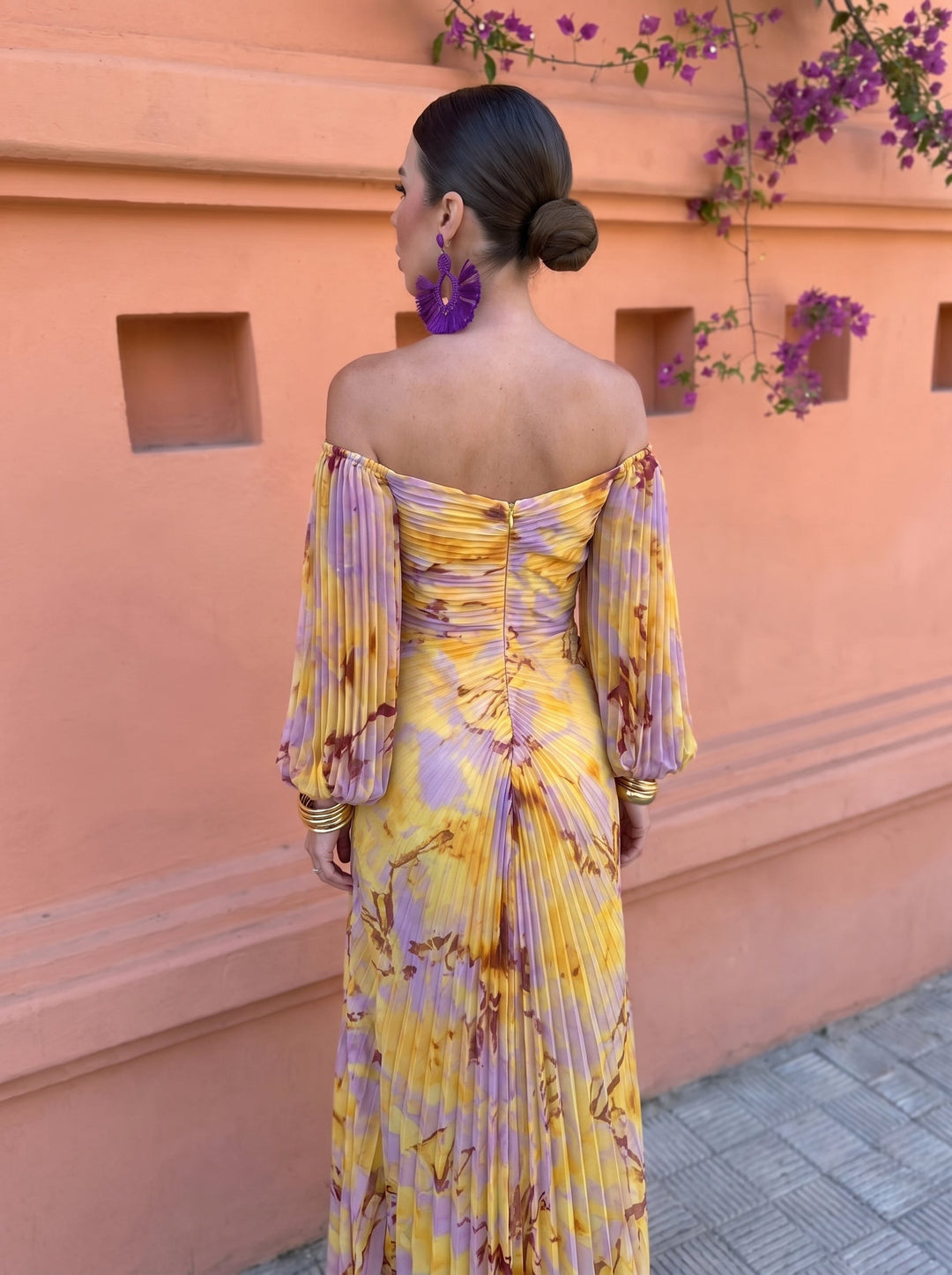Arienne - Fließendes Maxikleid mit Blumenmuster