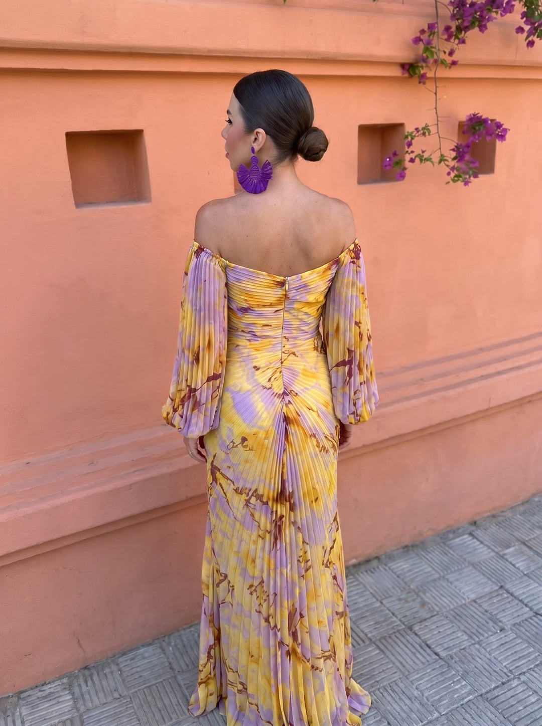 Arienne - Fließendes Maxikleid mit Blumenmuster