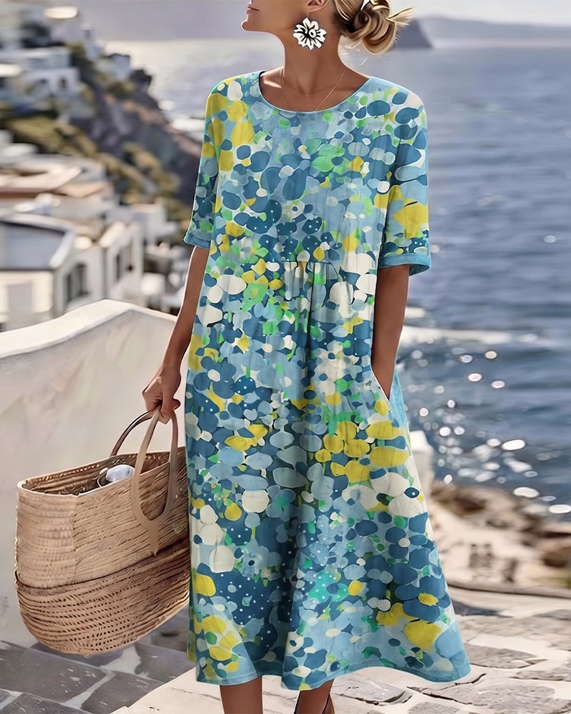 Adria - Midikleid in A-Linie mit weichem Griff