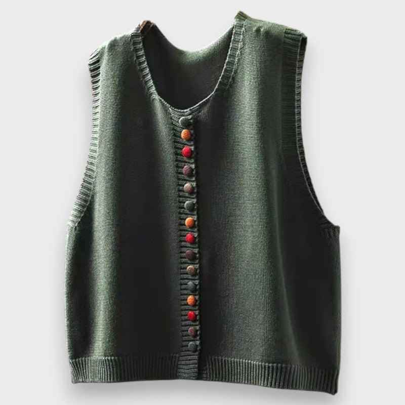 Iris - Ärmelloser Soft-Touch-Cardigan