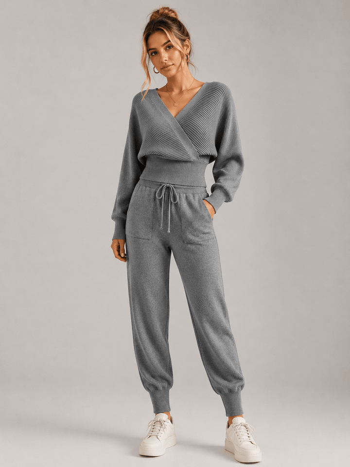 Adelyra - geripptes zweiteiliges Lounge-Set
