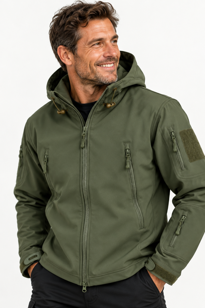 Arno - Slim-Fit-Jacke mit Kapuze