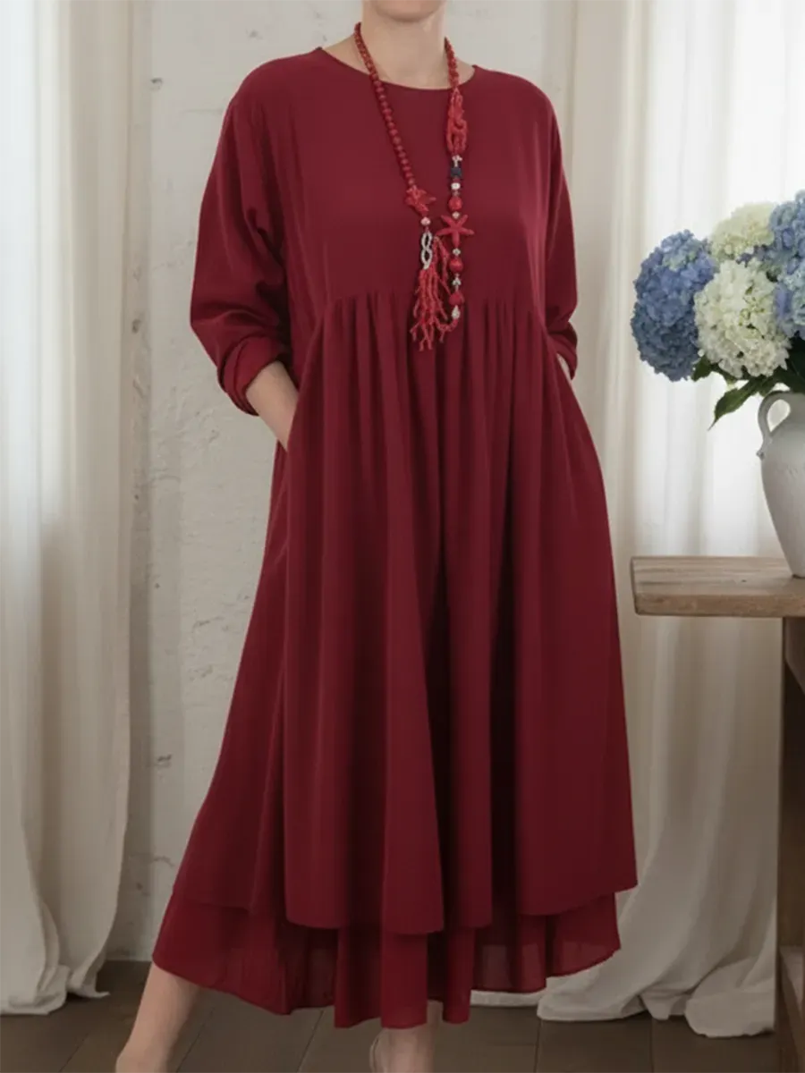 Agatha - A-Linien-Midikleid mit weicher Haptik