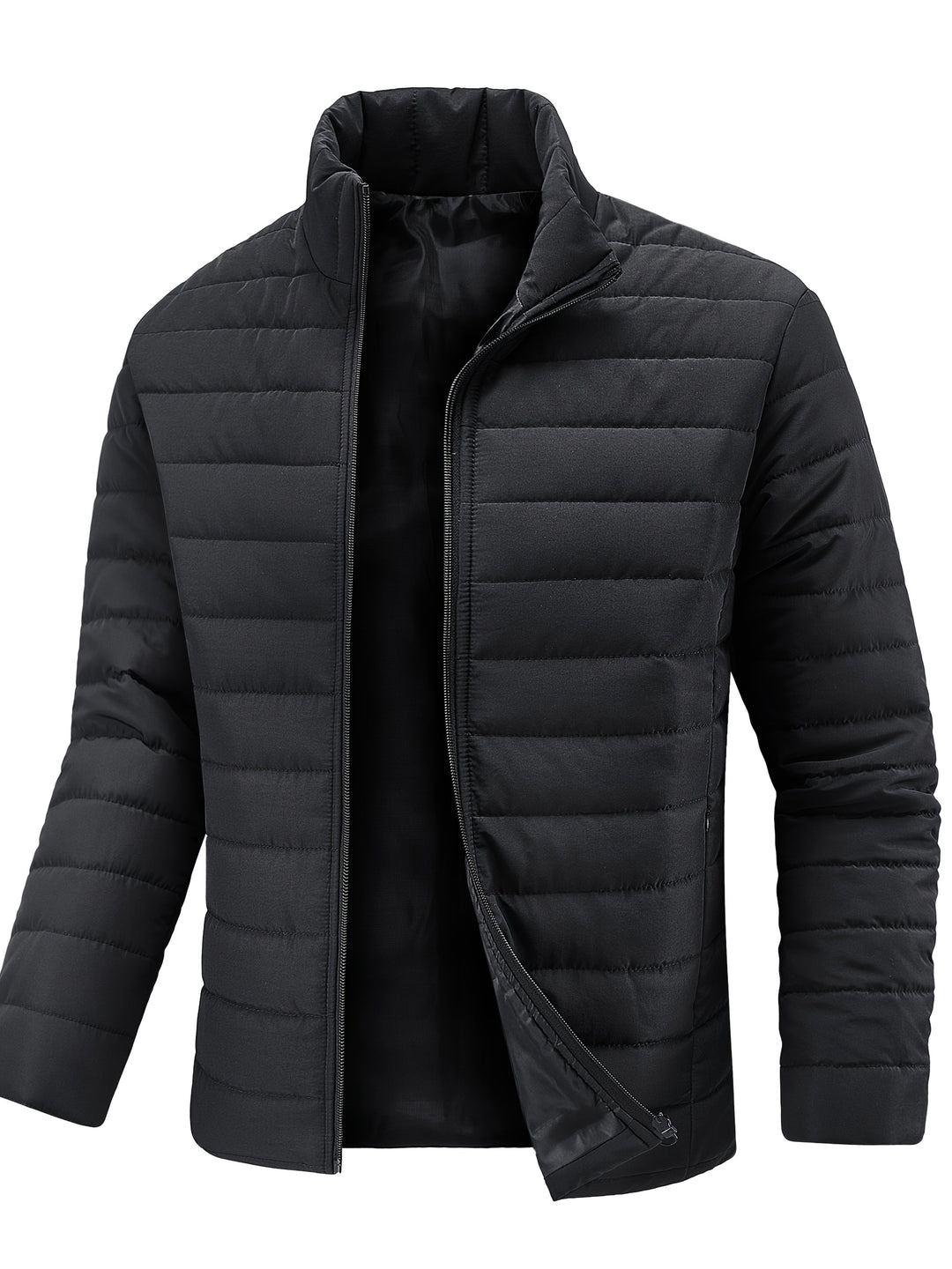 Cael - Strukturierte Jacke mit hohem Kragen