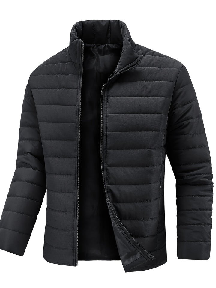Cael - Strukturierte Jacke mit hohem Kragen