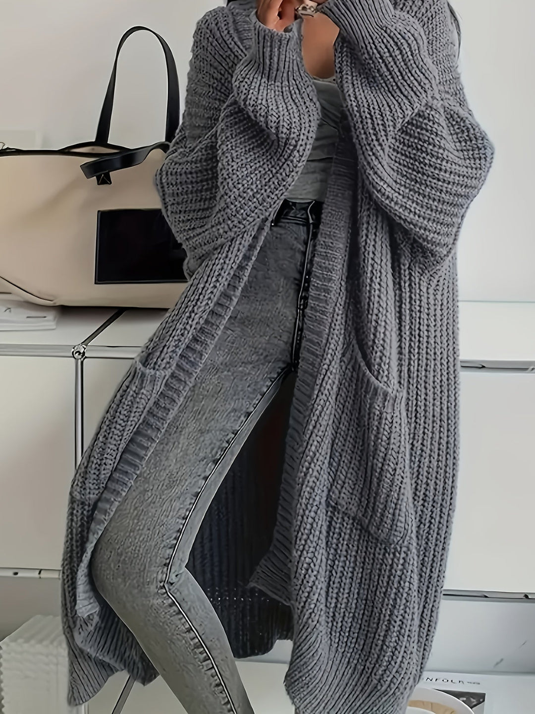 Rosalienne - Weicher Longline-Cardigan