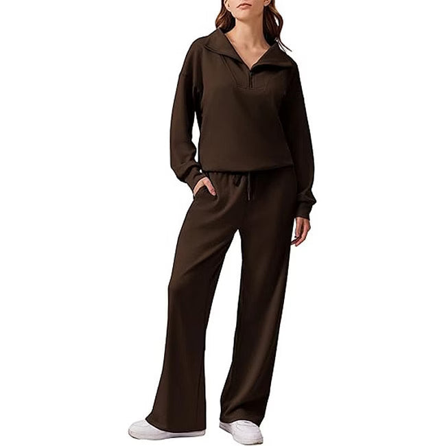 Maud - Legeres Half-Zip-Zweiteiler-Set